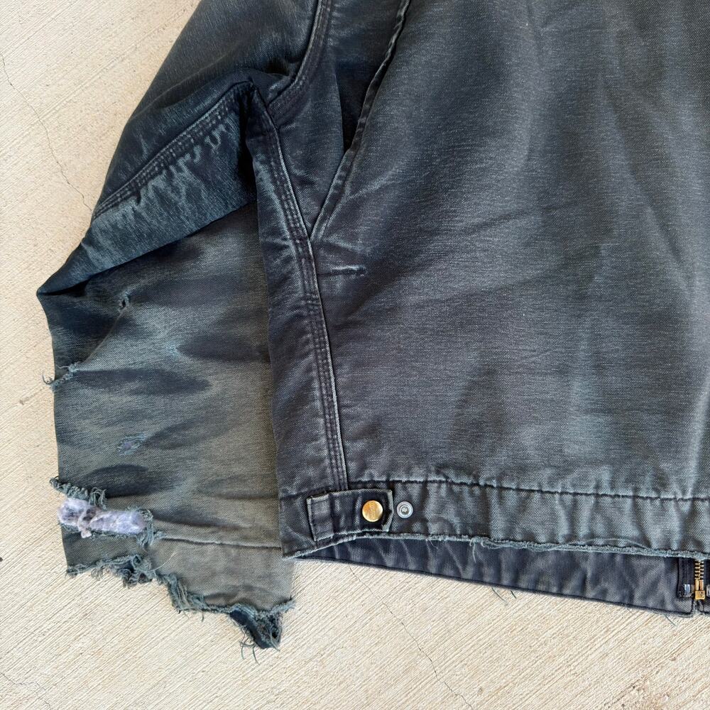 Carhartt faded black detroit work wear jacket - Picture 8 of 9